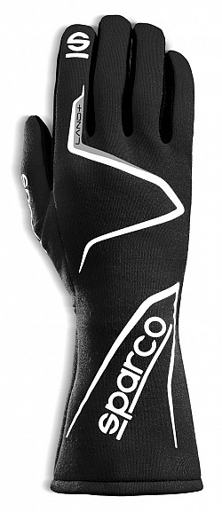 SPARCO 00136211NR LAND + Racing gloves, FIA, black, size