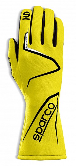 SPARCO 00136208GF Перчатки для автоспорта LAND +, FIA, жёлтые, р-р 8
