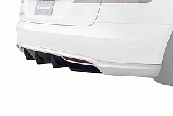 UNPLUGGED PERFORMANCE UP-MS-105-5.1 Rear Under Spoiler & Diffuser, Solid White (PBCW) TESLA Model S Pre-2016.5