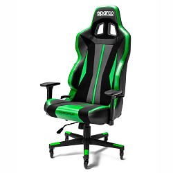 SPARCO 009013NRVF Офисное кресло/сиденье TROOPER, чёрный/зелёный