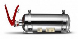 SPARCO 014777MXP Pressurised extinguisher system mechnical, FIA8865-2015, powder, INOX, 1 kg