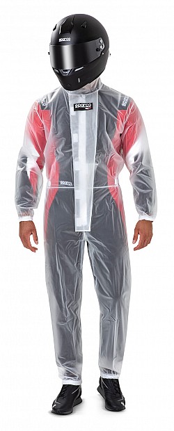 SPARCO 00239T1EXXL Rain suit T1 EVO, clear, size XXL