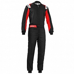SPARCO 002343NRRS150 ROOKIE 2020 Kart suit, NOT HOMOLOGATED, kids, black/red, size 150