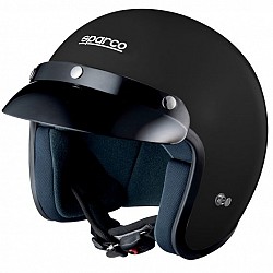SPARCO 003317NR3L Helmet, ECE 22-05, CLUB J1, matt black, size L (59-60)