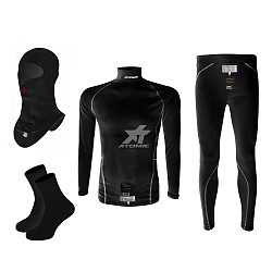 ATOMIC RACING AT02KBBXXL Underwear set for FIA motorsport, black, size XXL