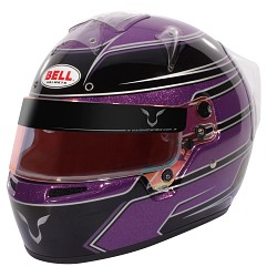 BELL 1311064 Шлем для картинга KC7-CMR LEWIS HAMILTON, CMR2016, чёрный/фиолетовый, р-р 57 (7 1/8)