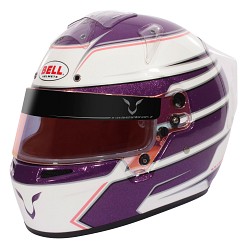 BELL 1311072 Шлем для картинга KC7-CMR LEWIS HAMILTON, CMR2016, белый/фиолетовый, р-р 55 (6 7/8)