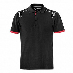 SPARCO 02407NR3L PORTLAND Polo shirt, black, size
