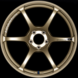 ADVAN YAR8I45EZ Wheel V1093 RGIII 18X9.0 ET45 5-114.3 RACING GOLD METALLIC