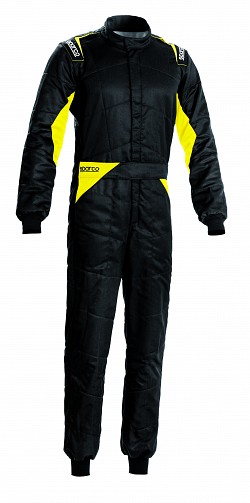 SPARCO 00109356NRGF SPRINT 2022 Racing suit, FIA 8856-2018, black/yellow, size 56