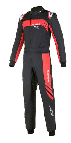 ALPINESTARS 3356422_13_50 KMX-9 v2 GRAPHIC 3 Karting suit, kids, CIK, black/red, size 50