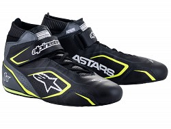 ALPINESTARS 2710022_1055_9 TECH-1 T V3 Racing shoes, FIA 8856-2018, black/cool gray/yellow fluo, size 42 (9)