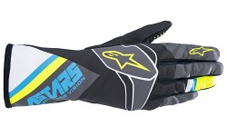 ALPINESTARS 3553122_1757_M RACE S V2 GRAPHIC Karting gloves, kids, red/cian/yellow fluo, size M