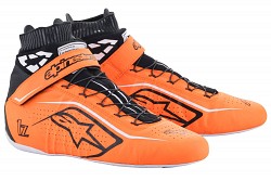 ALPINESTARS 2715020_4512_10 TECH 1Z v2 Race shoes, FIA 8856-2018, orange fluo/black/white, size 43 (10)