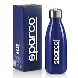 SPARCO 099106AZ Water bottle, steel, blue, 0.5L