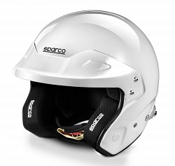 SPARCO 003370BI3ML RJ Racing helmet, open-face, FIA/SNELL SA2020, white, size M+ (59)