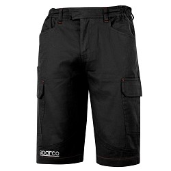 SPARCO 02410NR1S BERMUDA Mechanics shorts, black, size S