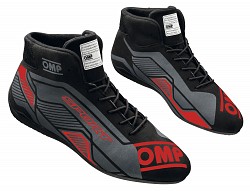 OMP IC/82907340 SPORT MY2022 Racing Shoes, FIA 8856-2018, black/red, size 40