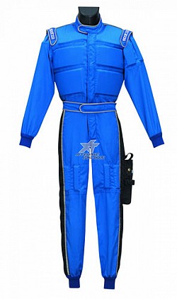 SPARCO 001054X3LAZNR Powerboat suit, blue/black, size L