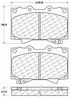 STOPTECH 306.07720 Brake pads (front) LAND CRUISER 100 1998-2007 (Replaced by 309.07720)