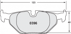 PFC 0396.11 Тормозные колодки задние Z-RATED для BMW 1 Series 120d/130i E81/E82/E87