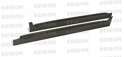 SEIBON SS0809SBIMPSTI-OE Carbon Fiber Side Skirts OEM-style for SUBARU STI 2008+