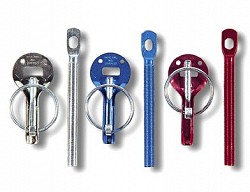 SPARCO 01606AA Bonnet pins, aluminium, blue