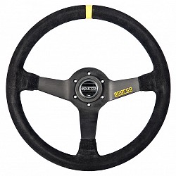 SPARCO 015R345MSN Steering wheel R345, suede, black, diam.350mm, reach 63mm