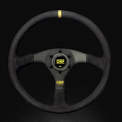 OMP OD/1958 Steering wheel VELOCITA, suede, black, diam.350mm, reach 00mm