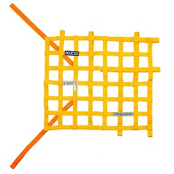 SPARCO 002192FA-G Window safety nets (FIA) 50x52, yellow