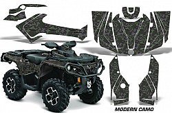 AMR RACING 556465200MC/C CanAm MAX-XMR 500-1000 SST-G2 13-14 Set of labels ModernCamo / Yellow