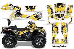 AMR RACING 556465200SS/Y CanAm Outlander MAX 500-800 06-12 G1 Set of stickers StreetStar / Yellow