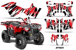 AMR RACING 1420-15199A/R Polaris Sportsman 570 14-15 Attack / Red sticker set