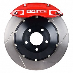 STOPTECH 83.858.4700.71 BBK 2PC ROTOR, FRONT SLOTTED 355X32/ST40 RED TOYOTA LC '98-06