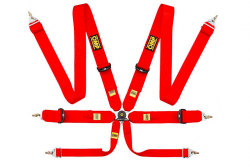 OMP DA804F61 Safety harnesses (FIA) 804F, 6 points 3"3"2", red