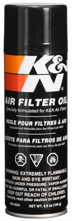 K&N 99-0504 Air Filter Oil - 6.5oz- AerosolFilter OIL; 6.5 OZ AEROSOL SPRAY
