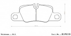 ENDLESS EIP215ME20 (CC40) Тормозные колодки задние PORSCHE 991.1 Carrera S, 991.2 Carrera S