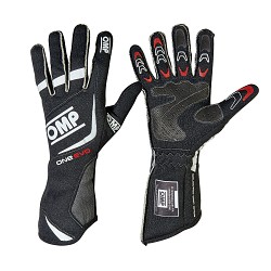 OMP IB/759/N/L ONE EVO Racing gloves, FIA, black, size L