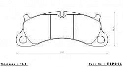 ENDLESS EIP214ME20 Тормозные колодки передние для PORSCHE 991.1 CARRERA S, 981 Boxster Spyder