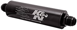 K&N 81-1005 Fuel/Oil Filter IN-LINE GAS/OIL Filter - 12AN, 25 MICRON