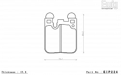 ENDLESS EIP224ME20 Тормозные колодки задние для BMW F20, F30 (M-Perf.), F80M3, F82 M4 (чугун)