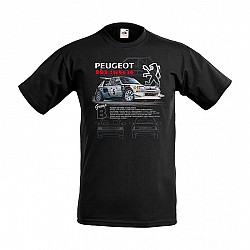 MB PEUGEOT 205 T16 футболка, черный, р-р 104 см.