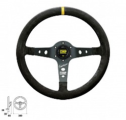 OMP OD/2021/N Steering wheel CORSICA SUPERLEGGERO (light), suede, black, diam.350mm, reach 95mm