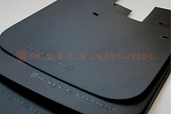 RALLY ARMOR MF2-BAS-BLK Mud Flap Kit Basic for SUBARU IMPREZA 93-01 Black logo