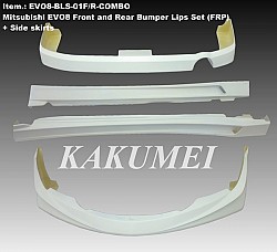 ARD EVO8-BLS-01F/R-COMBO Front and rear bumper and door sill plates EVO8 (FRP)