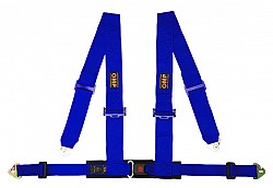 OMP DA508041 RACING 4M harness, 4 point, 3"-2", hooks, blue