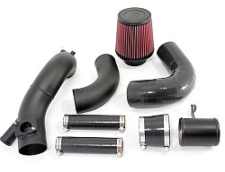 AMS A0064A-6A MITSUBISHI EVO X Black Cold Air intake pipe Complete kit with breather bungs