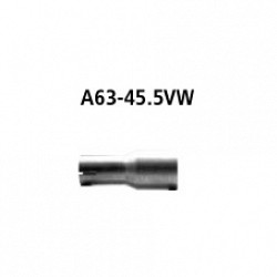 BASTUCK A63-45.5VW Адаптор заднего глушителя под оригинальную систему 45.5 mm
