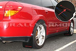 RALLY ARMOR MF4-UR-BLK/RD Mud Flap Kit UR for SUBARU LEGACY GT 2005-2009 Red Logo