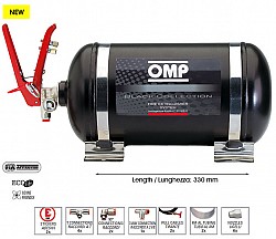 OMP CMSST1 Extinguisher system (FIA) CMSST1, mechanic, steel, 4,25l, diam.160mm, AFFF
